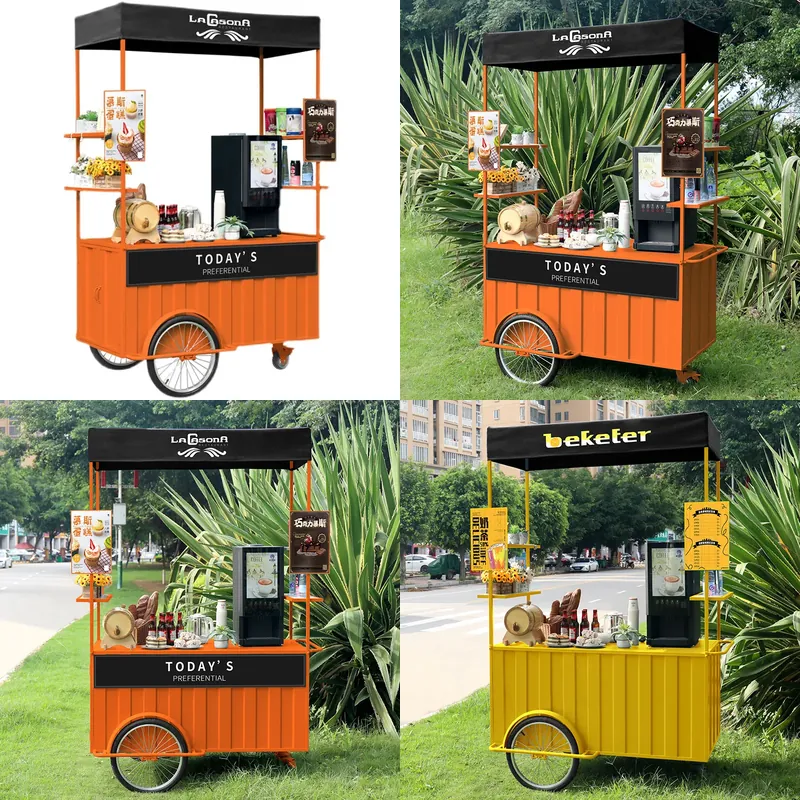 Food Snacks Brands - Mobiler Imbisswagen, Kommerzieller Snack-Truck, Nachtmarktstand, Frühstückswagen