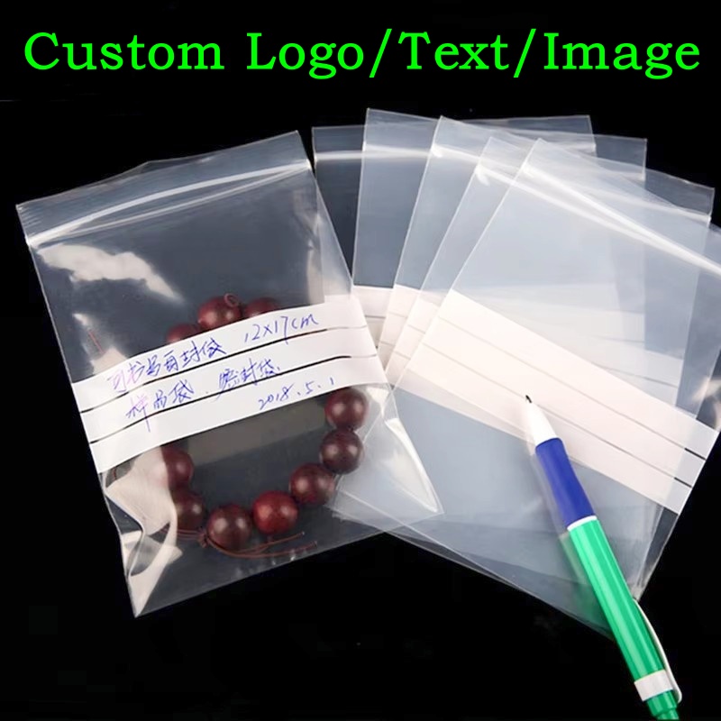 Food Halloween Snacks - 200 Stück PE Transparente Plastik-Schreibbeutel mit