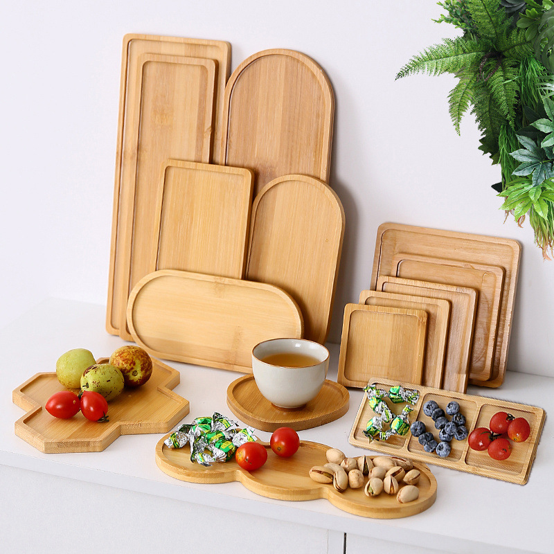 Food Snacks In Japan - Geschirr Massivholz Tablett Tee Kaffee Becher