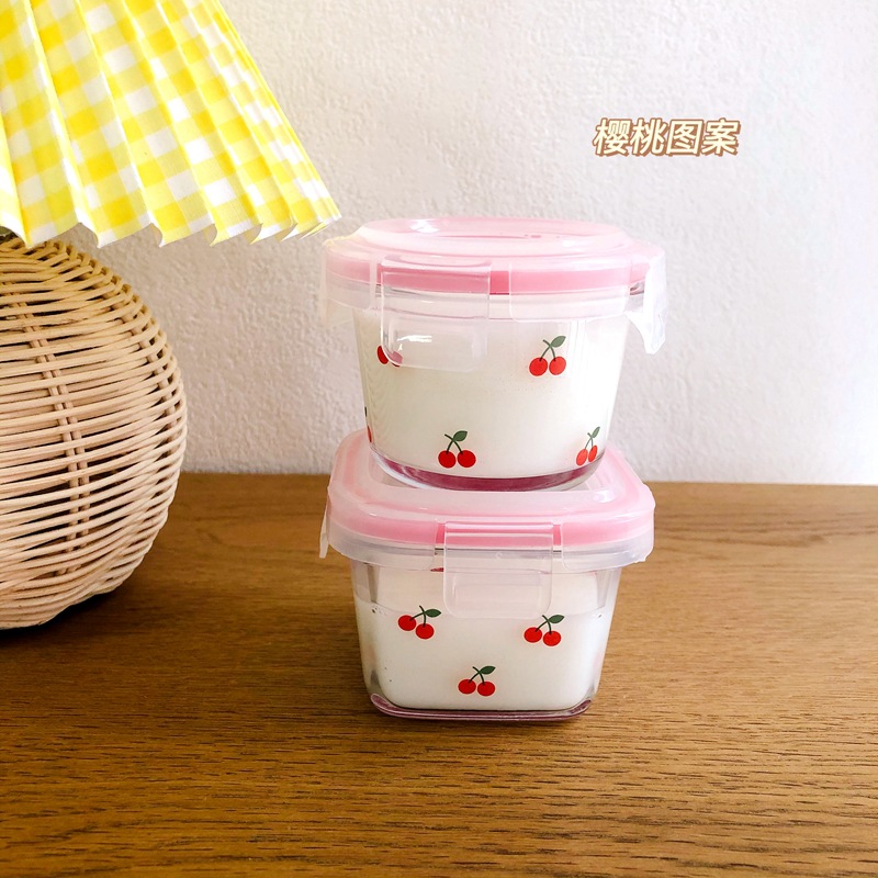Korean Food Snacks - Tragbare koreanische Kirsch-Mini-Versiegelter Kasten Süßes Mädchen