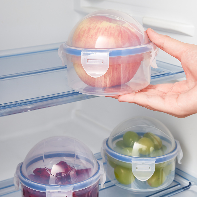 Food Prep Snacks - Mini-Aufbewahrungsbehälter in Apfel-Form, tragbare runde Obst-