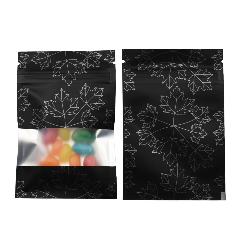 Food Halloween Snacks - 100 Stück Mylar-Folienbeutel mit Reißverschluss und