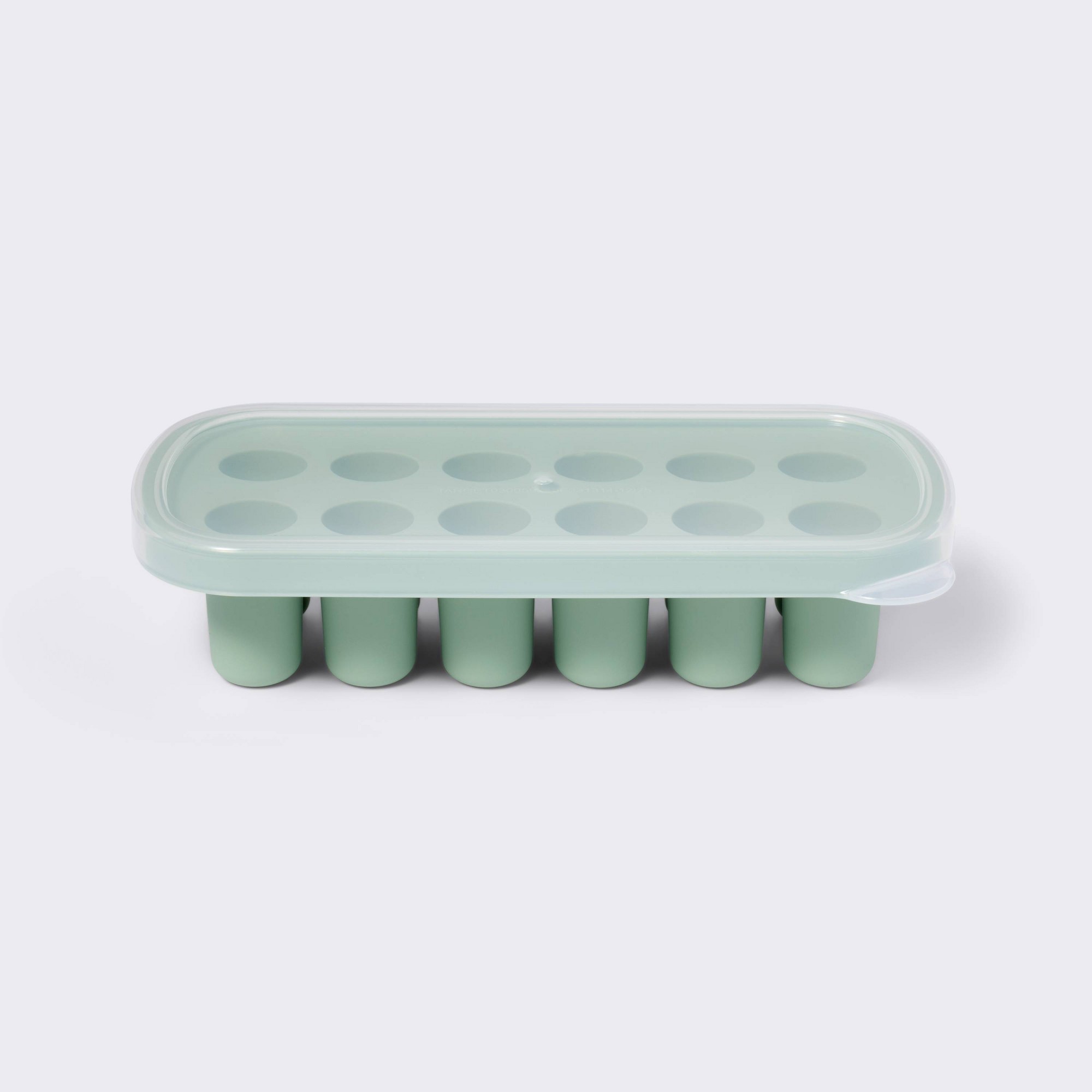 Food Prep Snacks - Grüne Baby-Nahrungsmittel-Gefrierform, flexible Portionsaufbewahrungsform für Pürees,