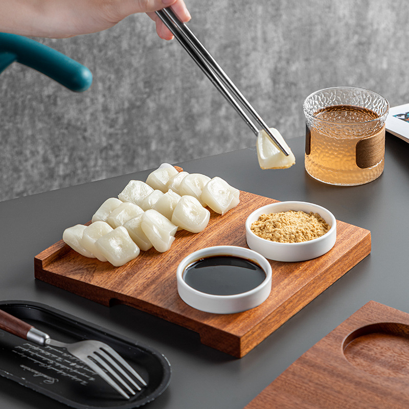 Holztablett für kalte Speisen- – Korean Food Snacks Bewertung und Preis
