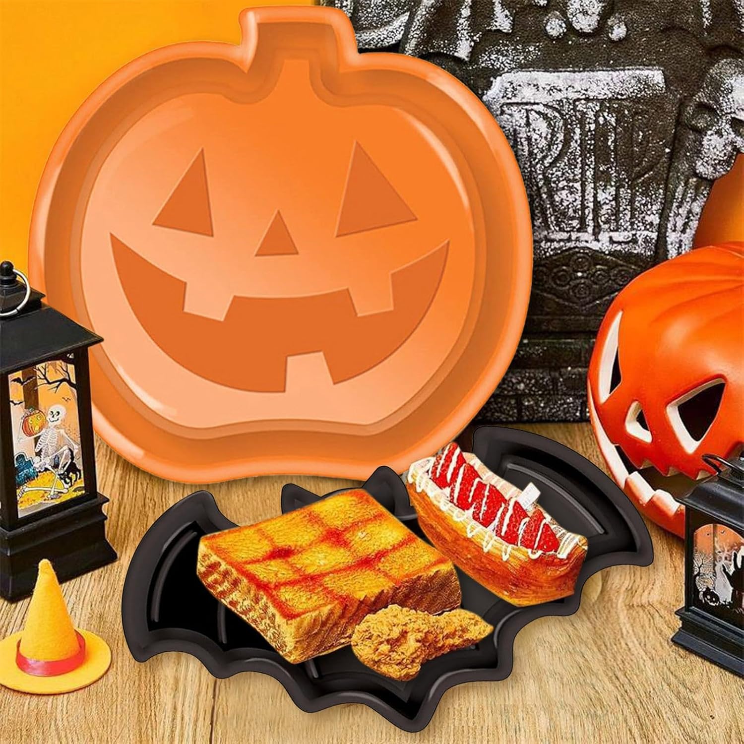 Niedliche Halloween-Serviertel – Food Halloween Snacks Bewertung und Preis