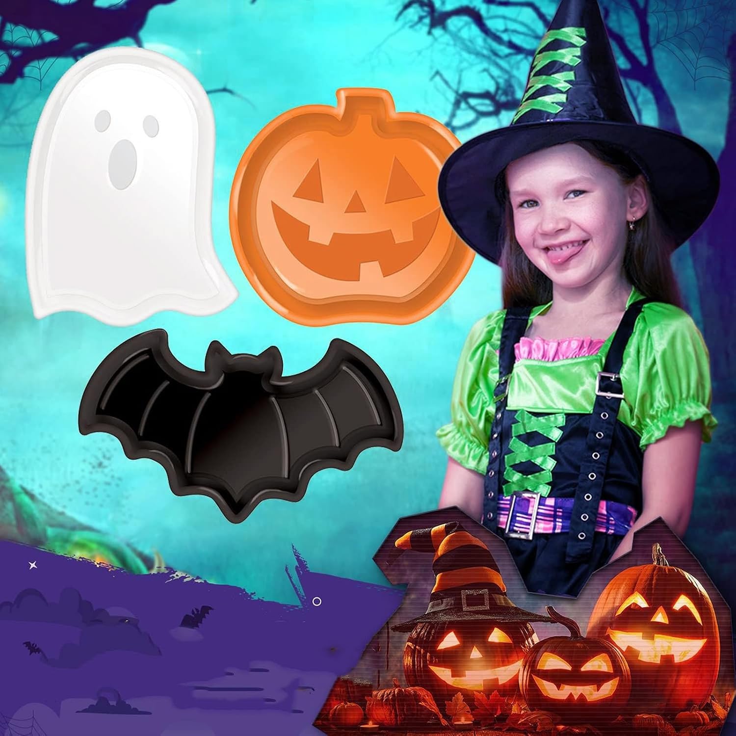 Niedliche Halloween-Serviertel – Food Halloween Snacks Bewertung und Preis