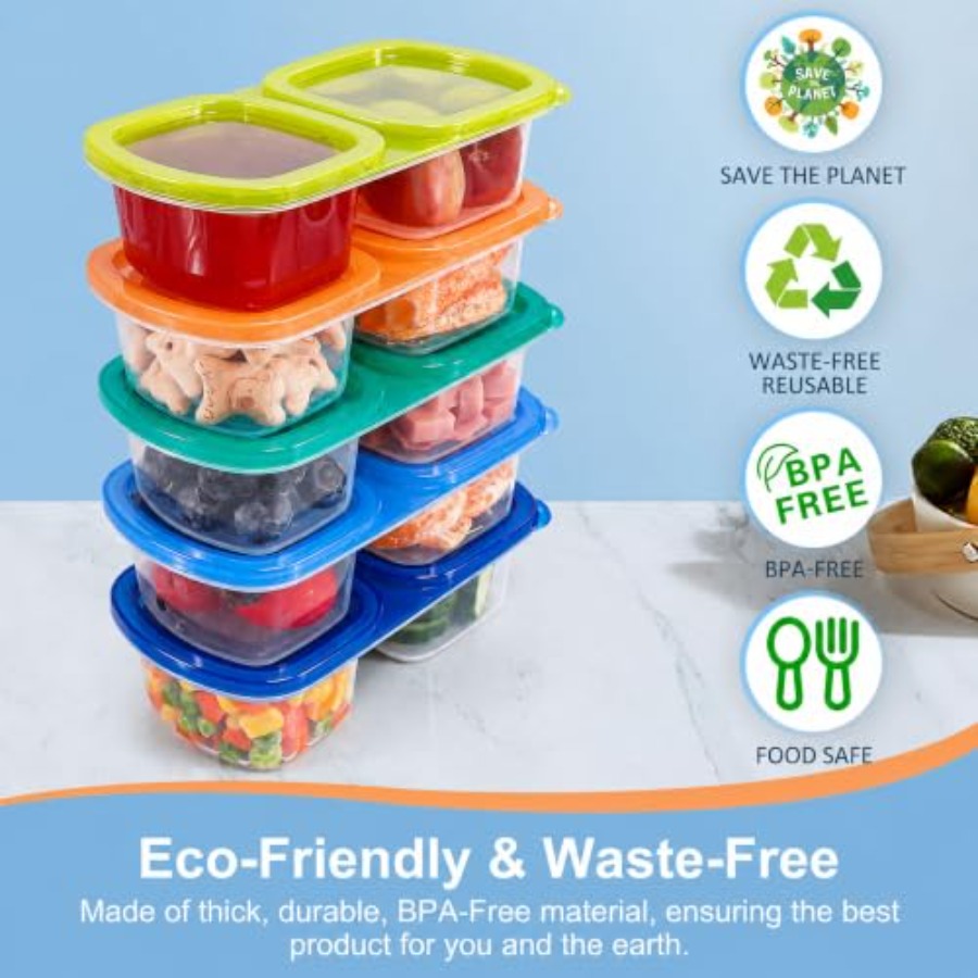 5er-Pack Wiederverwendbare Sna – Food Prep Snacks Bewertung und Preis