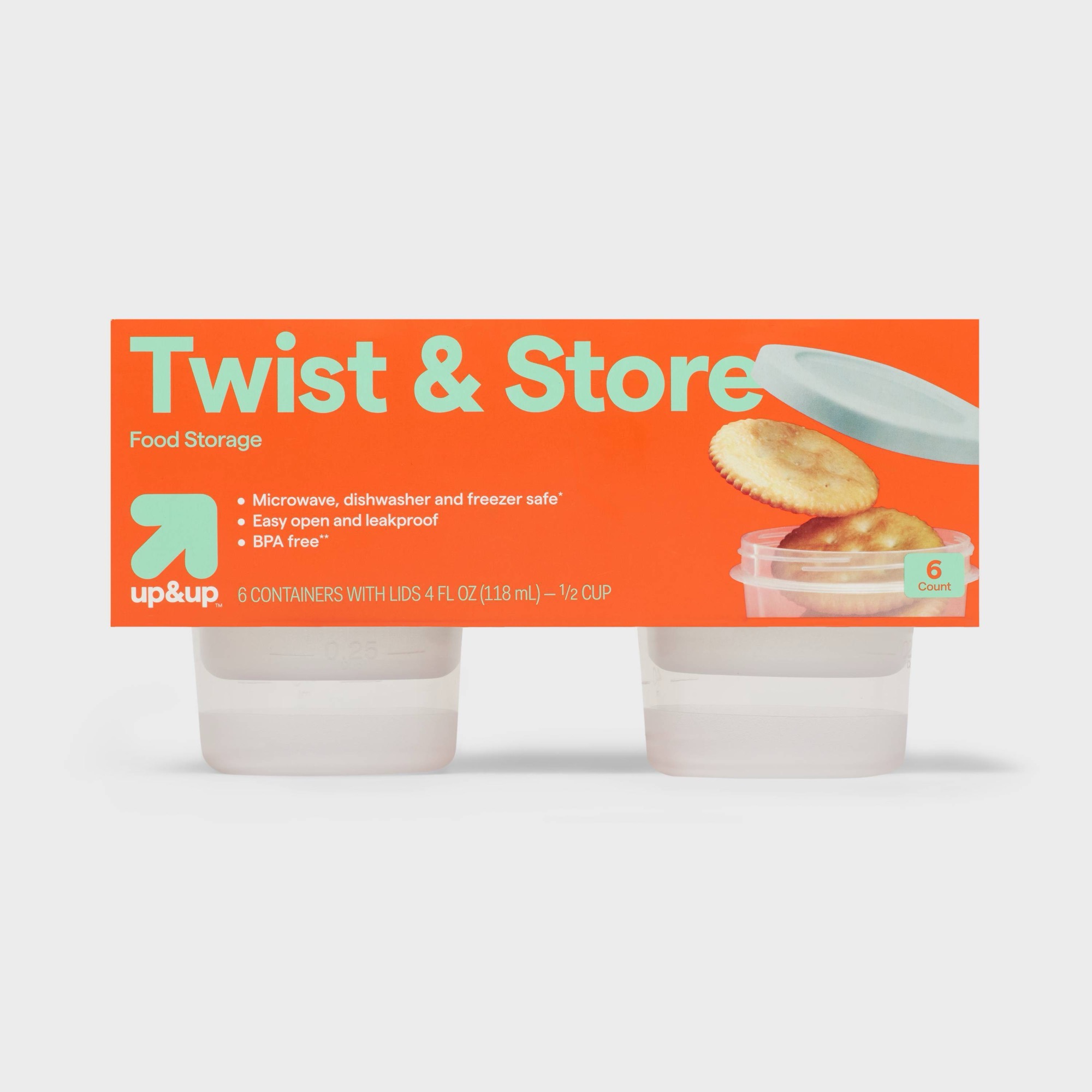 6-teilige runde Twist-Lock-Leb – Food Prep Snacks Bewertung und Preis