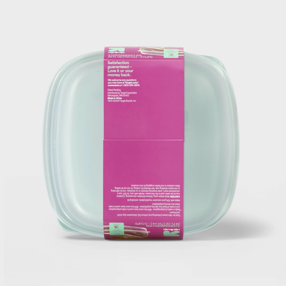 2026 Neu 3er-Pack 24oz Quadrat – Food Prep Snacks Bewertung und Preis
